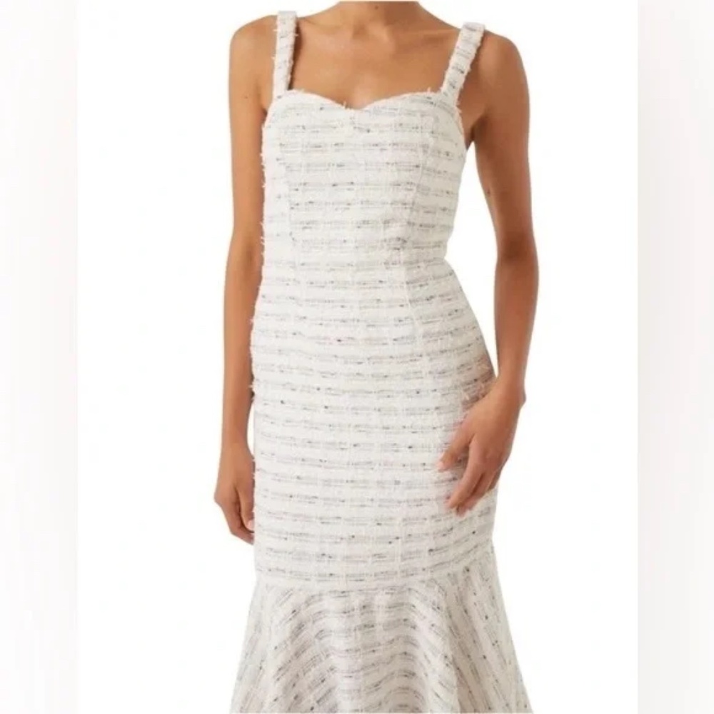 MISA LOS ANGELES Elke Dress in Winter White Size Medium NWT $540 - Picture 4 of 12